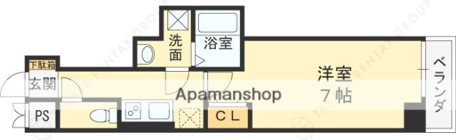 オリエントレジデンス門真栄町(1K/5階)の間取り写真