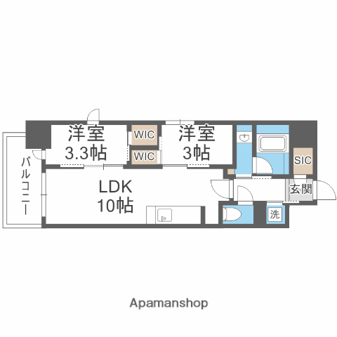 リビオメゾン新大阪(2LDK/12階)の間取り写真