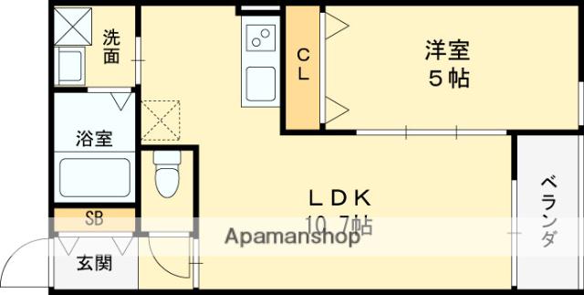 GRAN AVENIR門真(1LDK/2階)の間取り写真