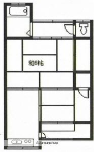 近鉄難波・奈良線 河内永和駅 徒歩6分 1階建 築72年(2K/1階)の間取り写真