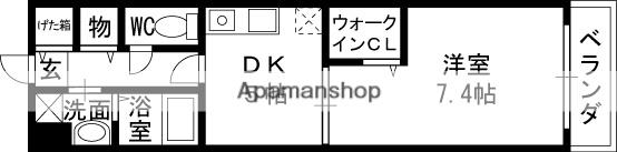 アプローズ(1DK/1階)の間取り写真