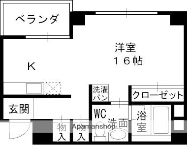ラ・メゾン甲燿(ワンルーム/3階)の間取り写真