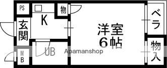 ダイユウレストハウス芥川(1K/3階)の間取り写真