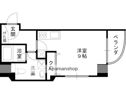 ライブコート北梅田(ワンルーム/5階)の間取り写真