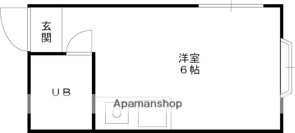 大和ヒューマンハイツ(ワンルーム/4階)の間取り写真