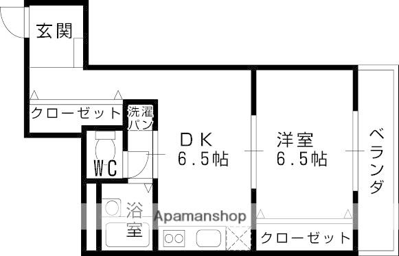 ラコンテ・エム(1DK/3階)の間取り写真