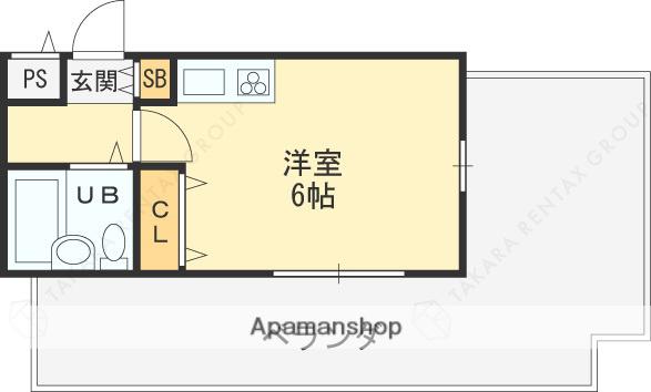 Mプラザ津田駅前1番館(ワンルーム/6階)の間取り写真