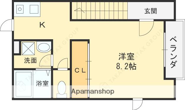 プラターネ(1K/1階)の間取り写真