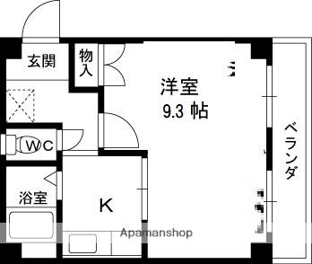 Mプラザ津田駅前7(1K/2階)の間取り写真