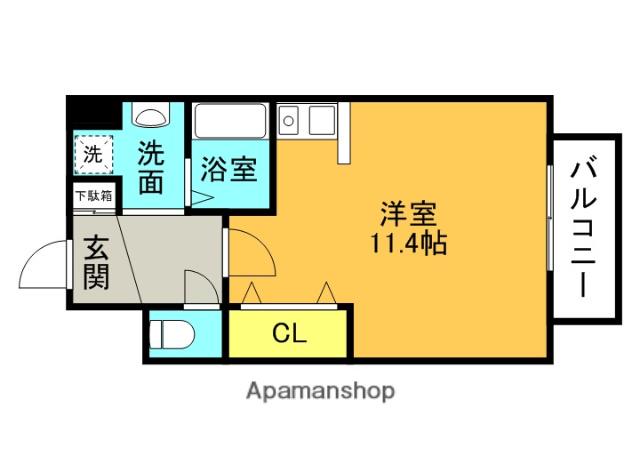 Mプラザ津田駅前十番館(1K/5階)の間取り写真