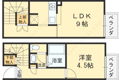 レオパレスステイシャイニィ岡(1LDK/1階)の間取り写真