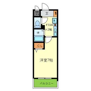 クリエイト21アテンドル梅田1004(1K/10階)の間取り写真
