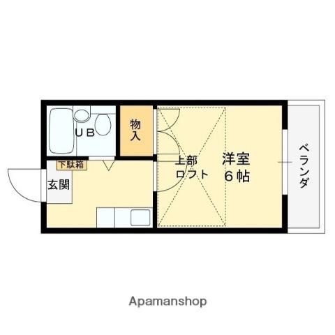 レオパレス アイシー(1K/2階)の間取り写真