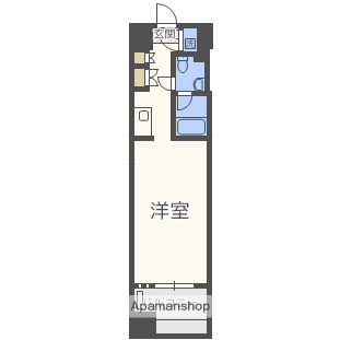 デュオン新大阪レジデンス(1K/13階)の間取り写真