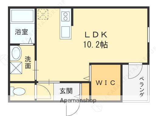 アールコート枚方東田宮(ワンルーム/3階)の間取り写真