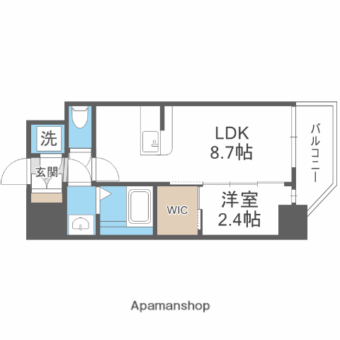 セレニテ新大阪グランデ ミリュー(1LDK/11階)の間取り写真