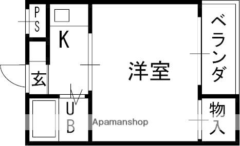 プレアール昭和台(1K/3階)の間取り写真