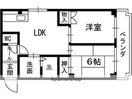 プルミエール高槻(2LDK/3階)の間取り写真