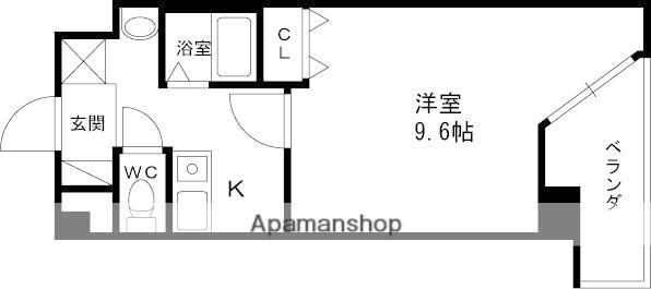 Mプラザ津田駅前十一番館(1K/2階)の間取り写真
