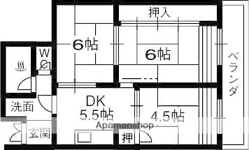 ロイヤルハイツさつき丘(3DK/3階)の間取り写真