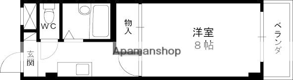 プライムコート(1K/5階)の間取り写真