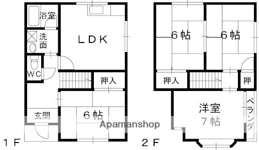 小篠ハイム(4LDK)の間取り写真