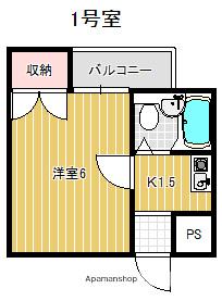 エスタイル小阪(1K/1階)の間取り写真