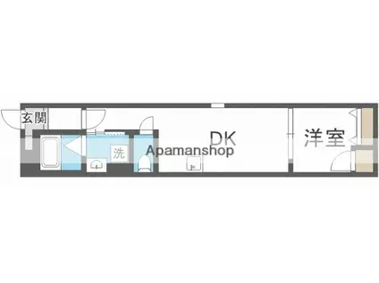 アート尼崎若王寺(1LDK/3階)の間取り写真