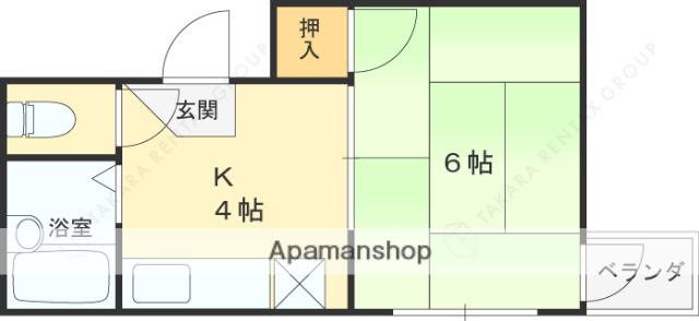 センチュリー香里園(2K/3階)の間取り写真