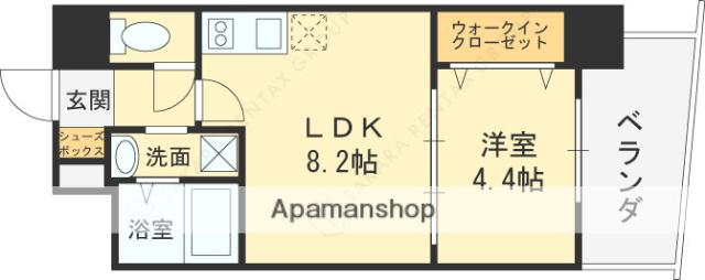 セレニテ京橋クレア(1LDK/10階)の間取り写真