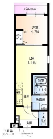 フジパレス新森古市(1LDK/3階)の間取り写真
