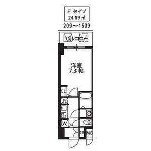 S-RESIDENCE新大阪駅前(1K/7階)の間取り写真