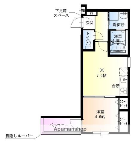 フジパレス住道Ⅲ番館(1LDK/1階)の間取り写真