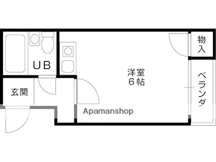 富尾マンション(ワンルーム/1階)の間取り写真