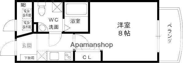S-FORT西宮(1K/9階)の間取り写真