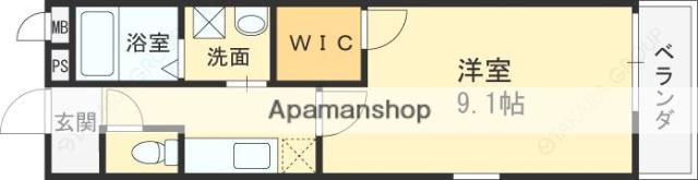 フジパレス鶴見3番館(1K/1階)の間取り写真