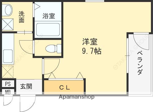 フジパレス鶴見3番館(1K/3階)の間取り写真