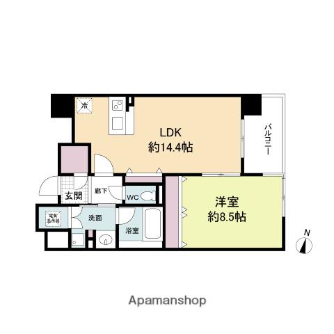 グレンパーク梅田北(1LDK/12階)の間取り写真