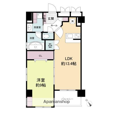 グレンパーク梅田北(1LDK/14階)の間取り写真