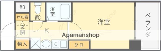 エスリード新梅田(1K/5階)の間取り写真