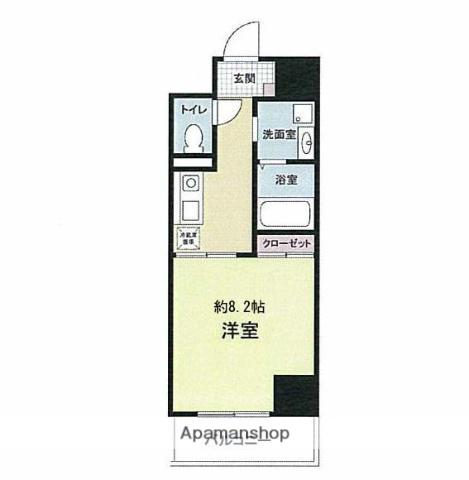 ドゥーエ本庄(1K/2階)の間取り写真