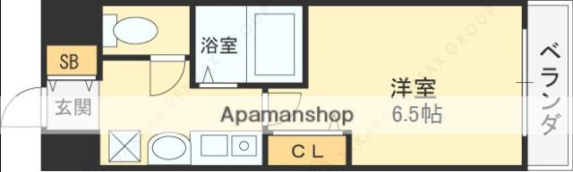 エスリード福島第3(1K/5階)の間取り写真
