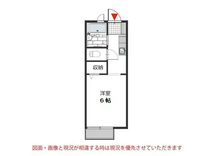 MEKST-1(1K/2階)の間取り写真