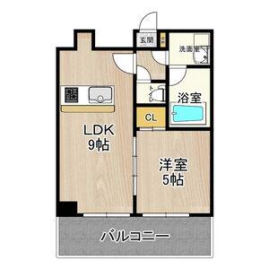 CITY SPIRE十三東(1LDK/11階)の間取り写真