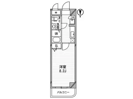 アーデン新大阪(1K/11階)の間取り写真