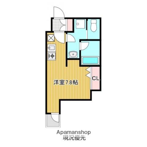 サンネクテール天満橋(ワンルーム/8階)の間取り写真