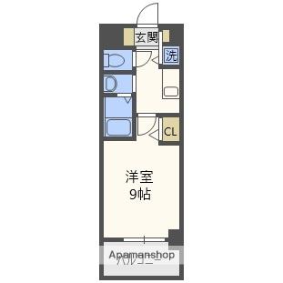 プロシード弁天町(1K/7階)の間取り写真