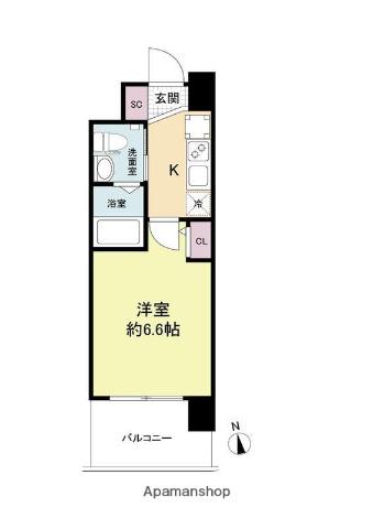 セレニテ福島プリエ(1K/8階)の間取り写真