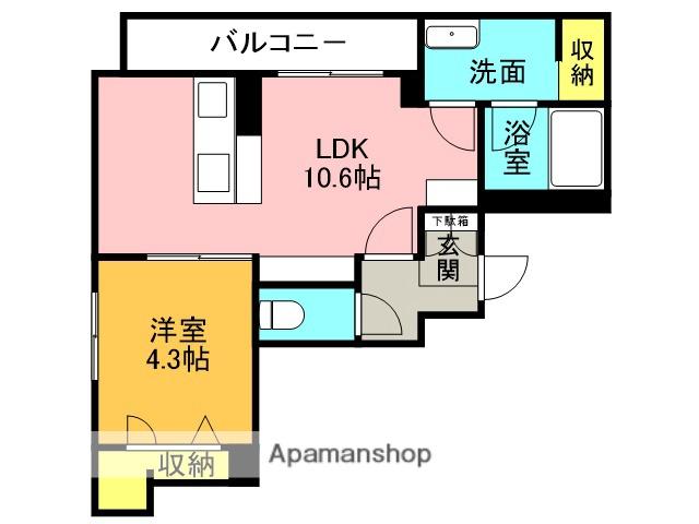 THE CLASS 城東 RESIDENCE(1LDK/3階)の間取り写真