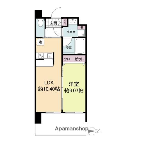 DIMUS福島(1LDK/4階)の間取り写真